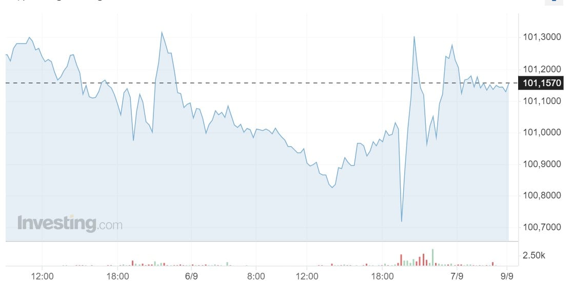 Giá USD hôm nay 9/9: - Ảnh 1.
