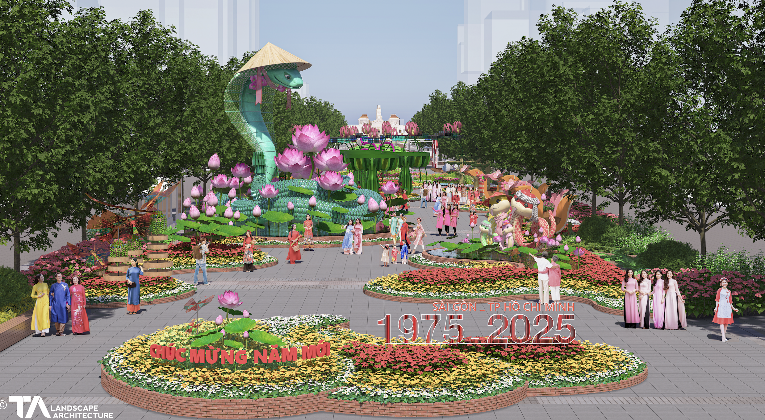 Lộ diện linh vật rắn đường hoa Nguyễn Huệ Tết Ất Tỵ 2025 - Ảnh 6.