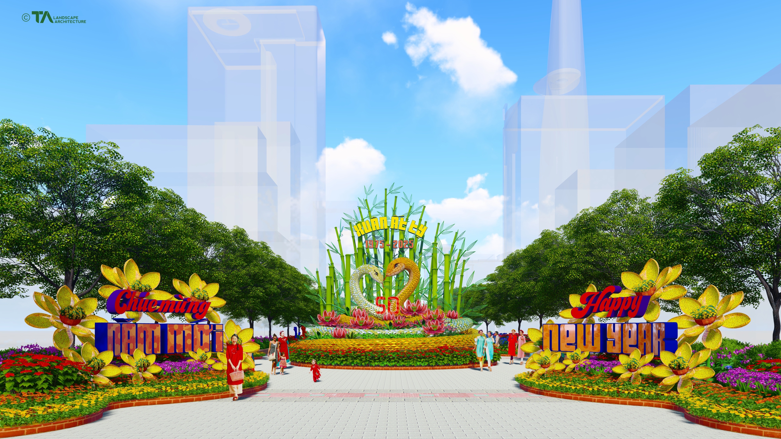 Lộ diện linh vật rắn đường hoa Nguyễn Huệ Tết Ất Tỵ 2025 - Ảnh 2.