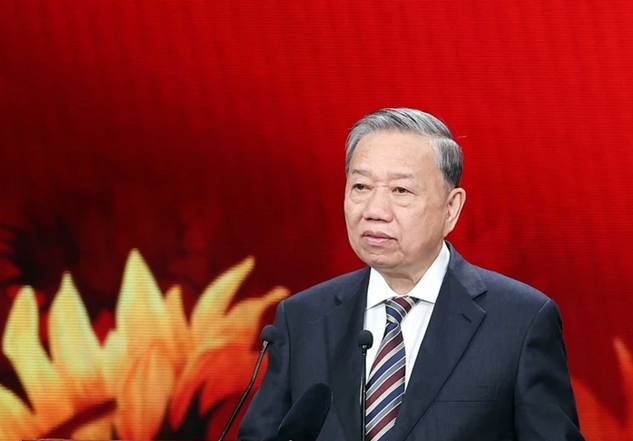 Tổng Bí thư lưu ý rà soát, điều chỉnh, phân công, phân cấp chăm lo xây dựng công an xã vững mạnh - Ảnh 1.