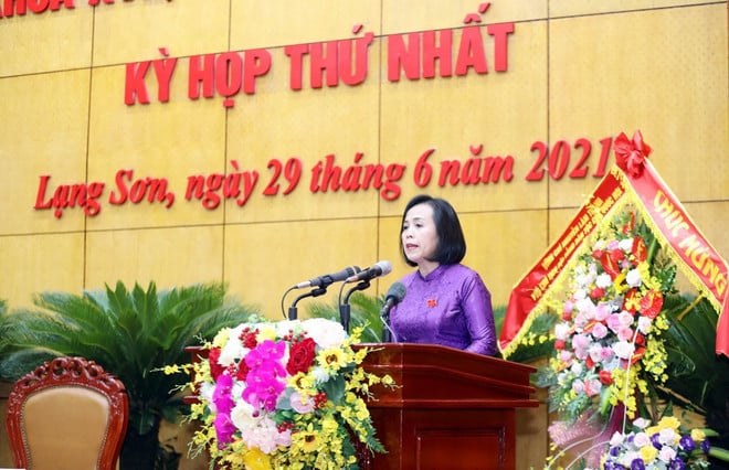 Nữ Chủ tịch HĐND tỉnh được bầu giữ chức Phó Bí thư Tỉnh ủy Lạng Sơn - Ảnh 2.