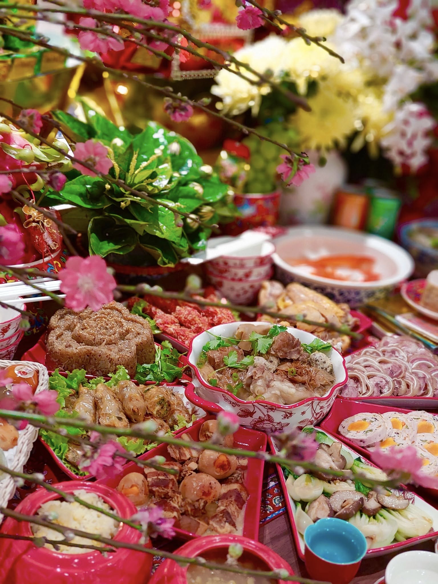Các chị đẹp thi nhau khoe mâm cỗ cúng ông Công ông Táo, ai cũng trang trí đẹp như nhà hàng  - Ảnh 2.