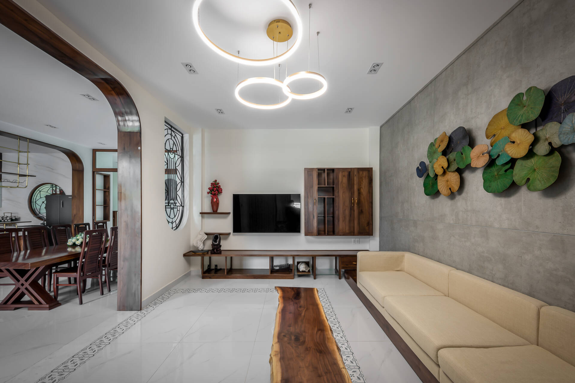 Nhà 598 m2 tại Sóc Trăng, ấn tượng với thiết kế hài hòa giữa nét hiện đại và truyền thống Á Đông - Ảnh 14.
