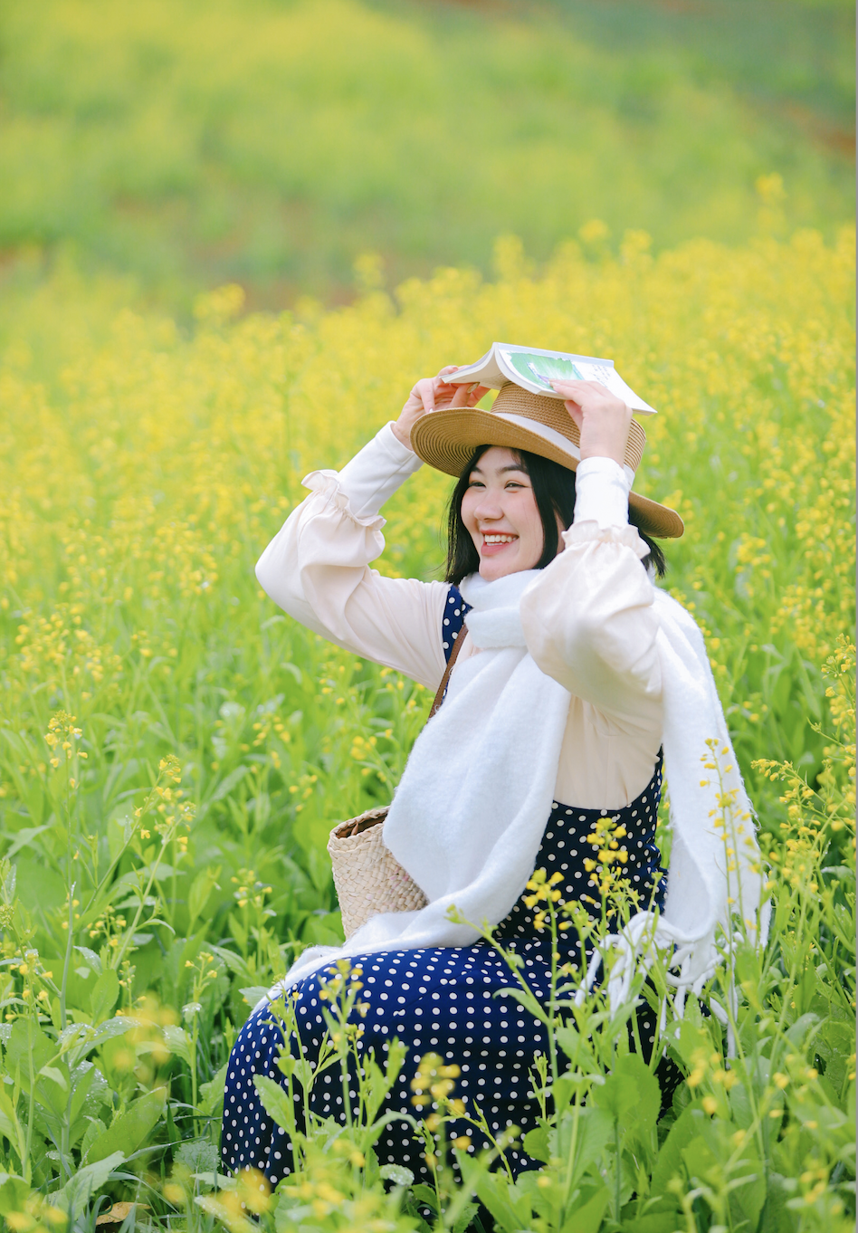 Mộc Châu khoe sắc hoa cải vàng đẹp như chốn thiên đường đảo Jeju  - Ảnh 6.