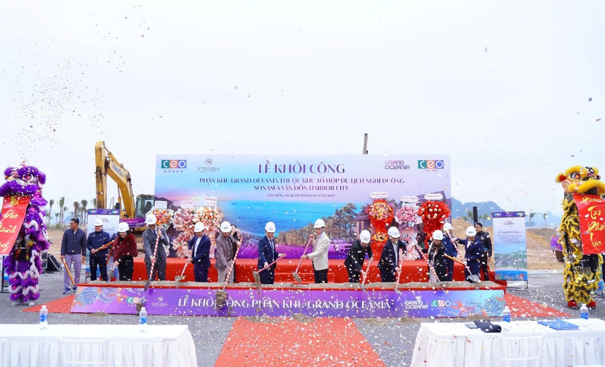 Khởi công phân khu Grand Oceania thuộc Khu tổ hợp du lịch nghỉ dưỡng Sonasea Vân Đồn- Ảnh 1.
