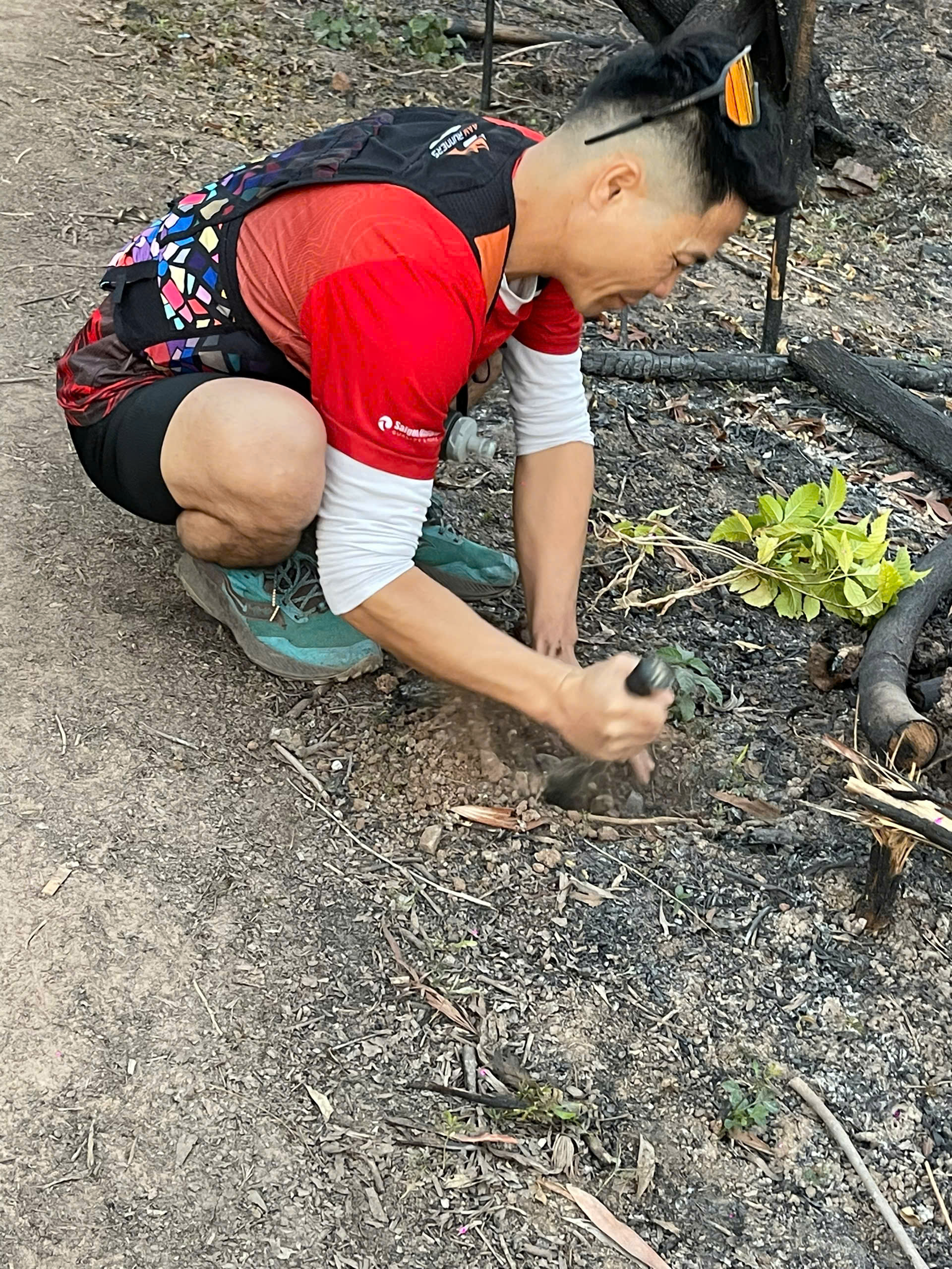 Hội Nông dân phường Thuỷ Đường tham gia trồng cây góp phần phủ xanh núi Sơn Đào - Ảnh 3.