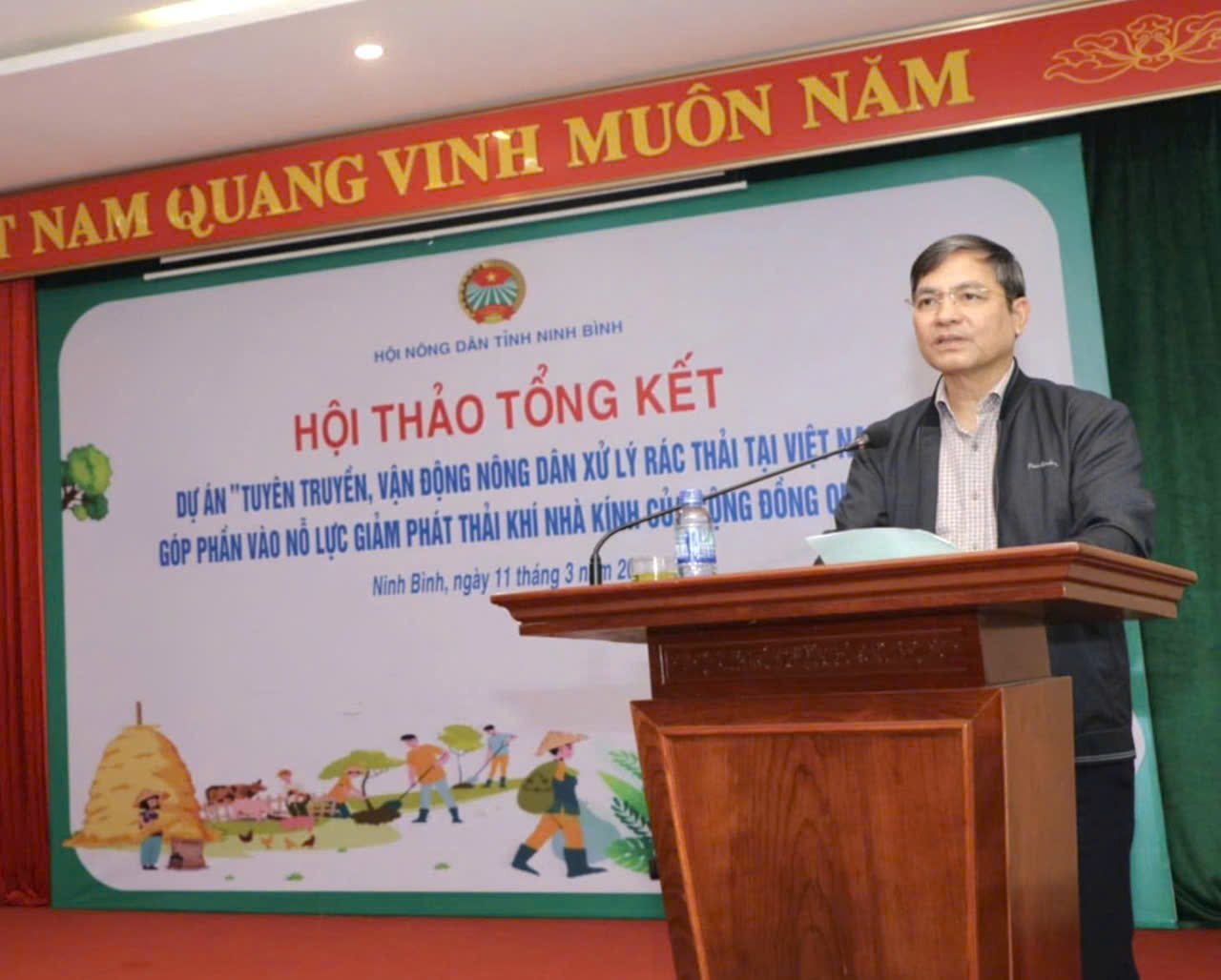 Hội Nông dân Ninh Bình: Tổng kết dự án tuyên truyền, vận động nông dân xử lý rác thải - Ảnh 2.