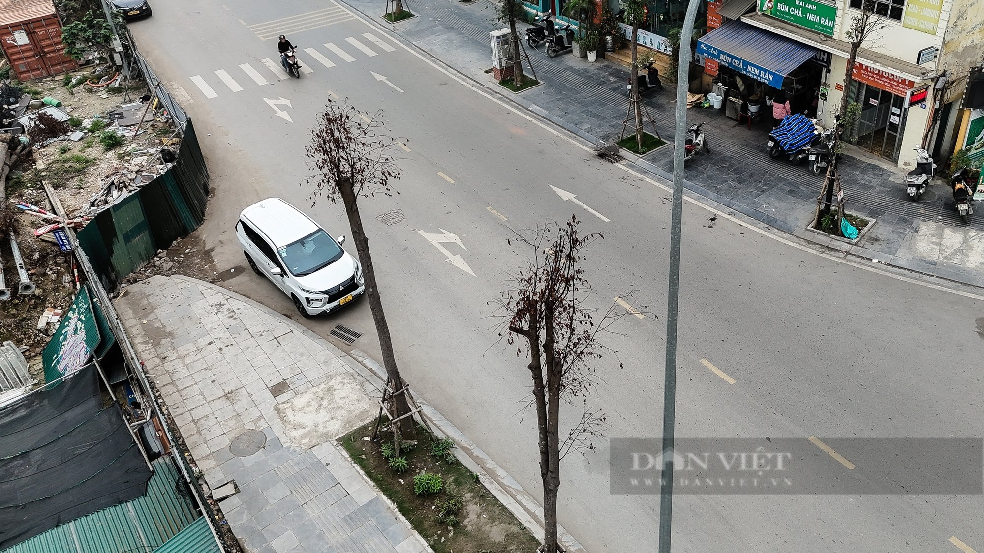 Loạt cây xanh khô héo, có dấu hiệu chết khô trên tuyến đường Xuân Diệu- Ảnh 4.