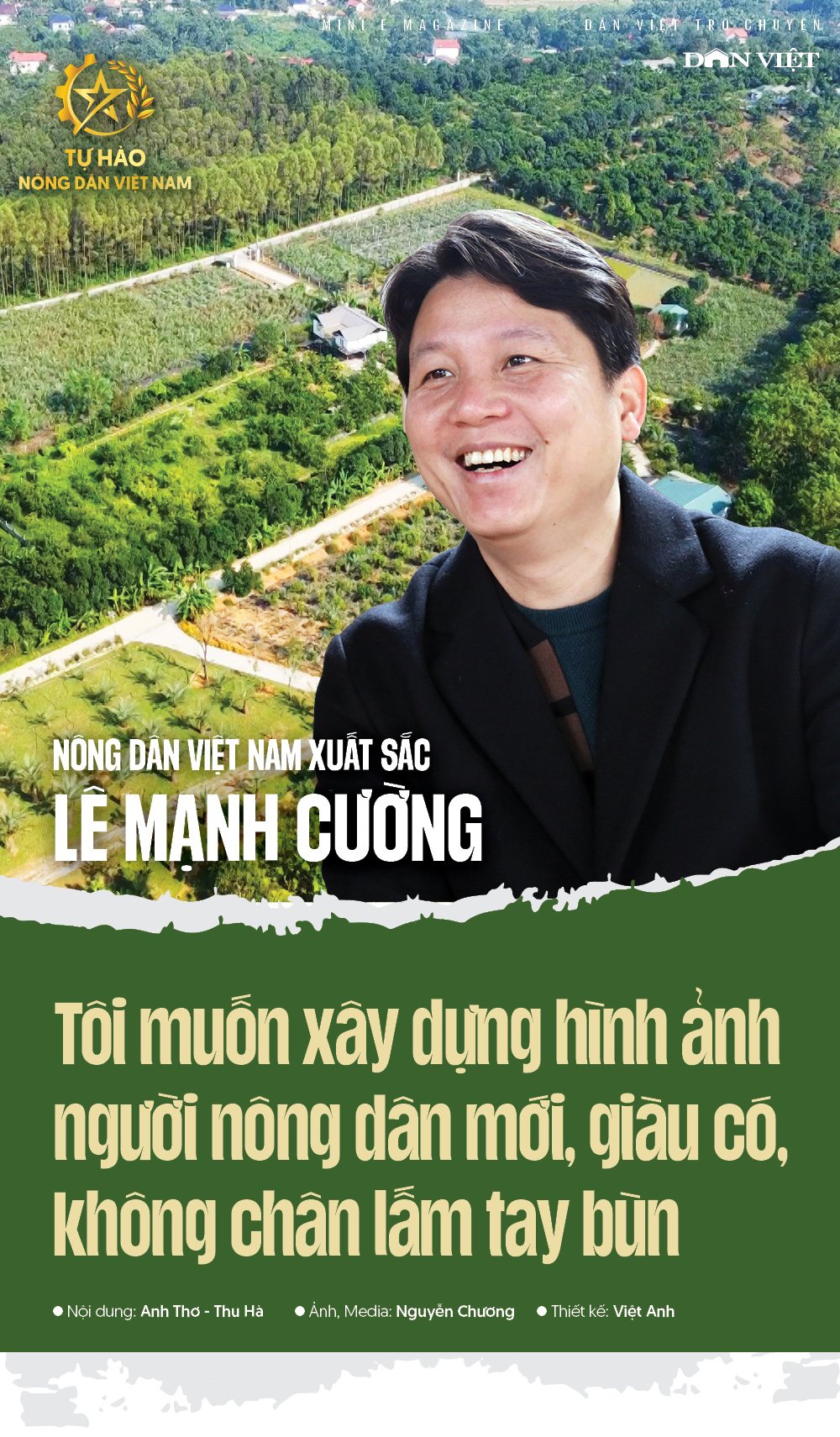 Nông dân xuất sắc Lê Mạnh Cường: Tôi muốn xây dựng hình ảnh người nông dân mới, giàu có, không chân lấm tay bùn - Ảnh 1.