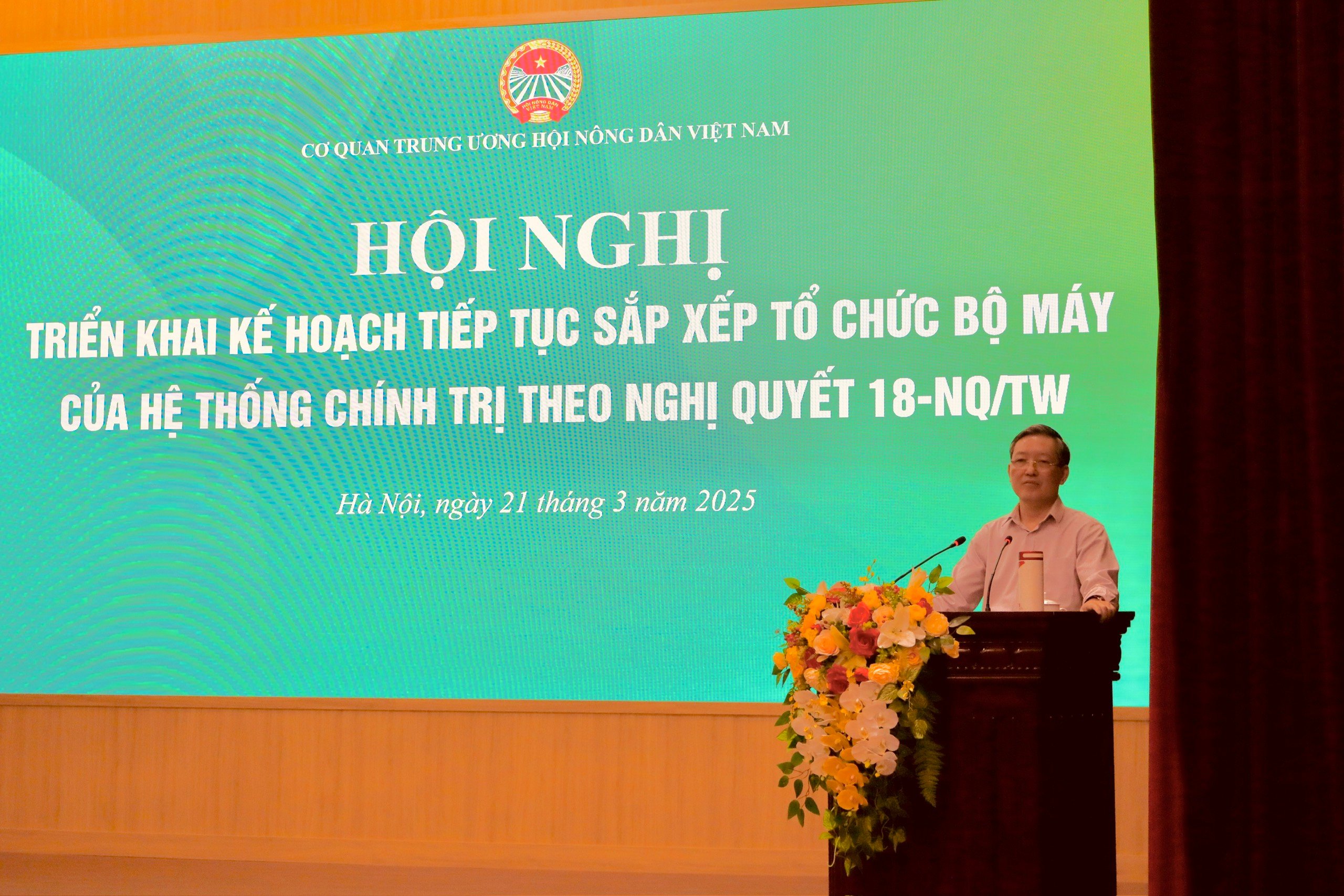 Trung ương Hội NDVN tổ chức Hội nghị triển khai kế hoạch tiếp tục sắp xếp tổ chức bộ máy theo Nghị quyết 18- Ảnh 3.