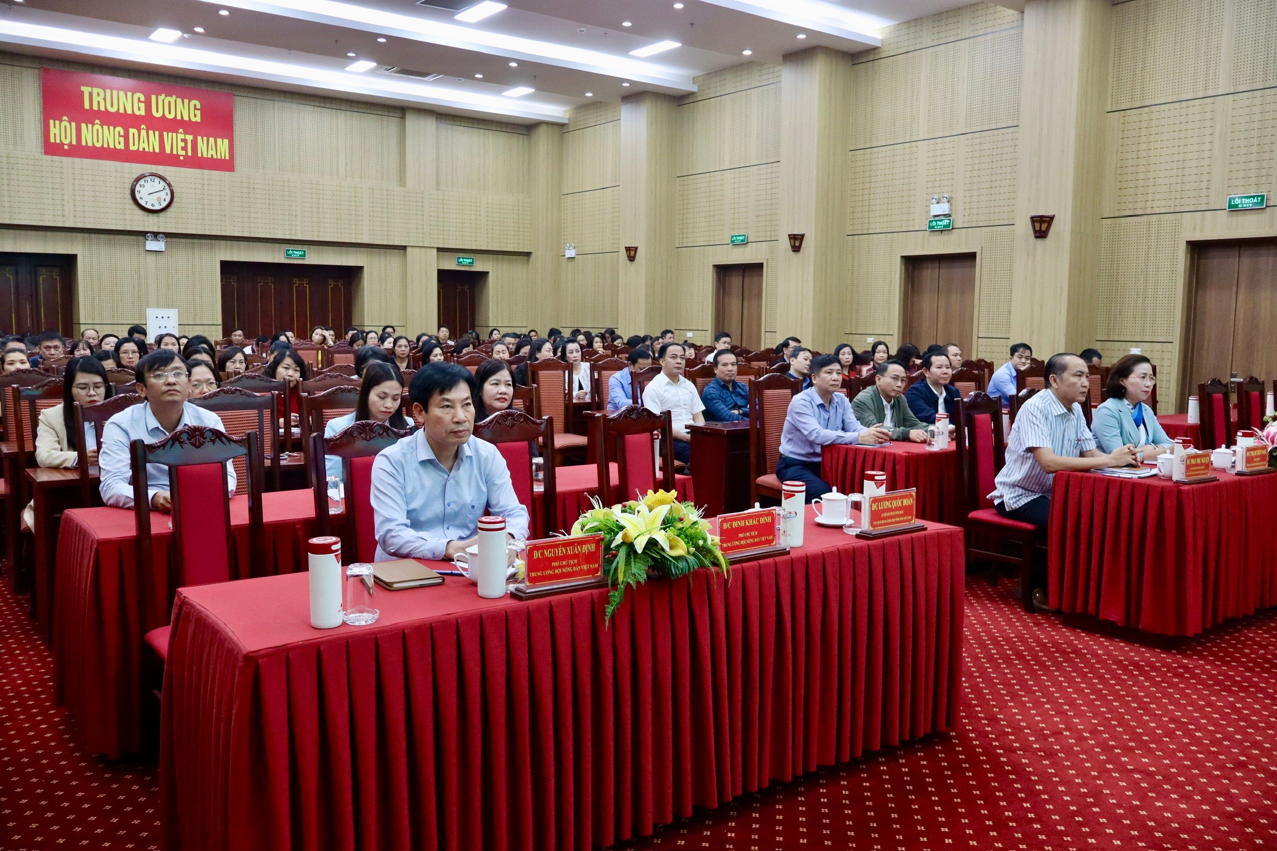 Trung ương Hội NDVN tổ chức Hội nghị triển khai kế hoạch tiếp tục sắp xếp tổ chức bộ máy theo Nghị quyết 18- Ảnh 2.