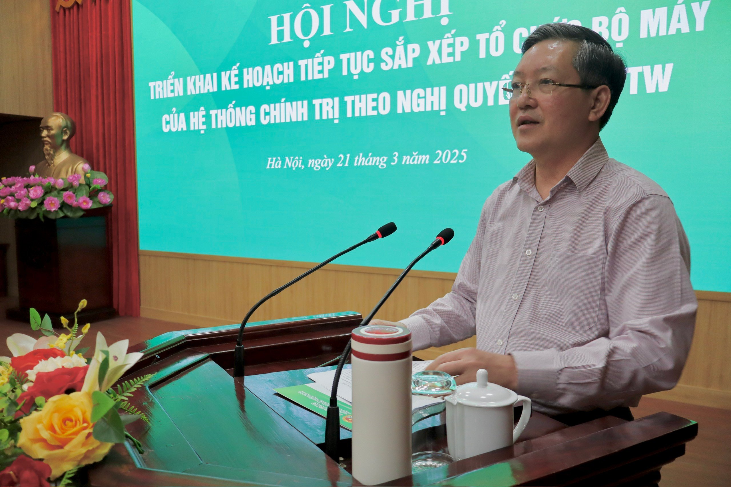 Trung ương Hội NDVN tổ chức Hội nghị triển khai kế hoạch tiếp tục sắp xếp tổ chức bộ máy theo Nghị quyết 18- Ảnh 1.
