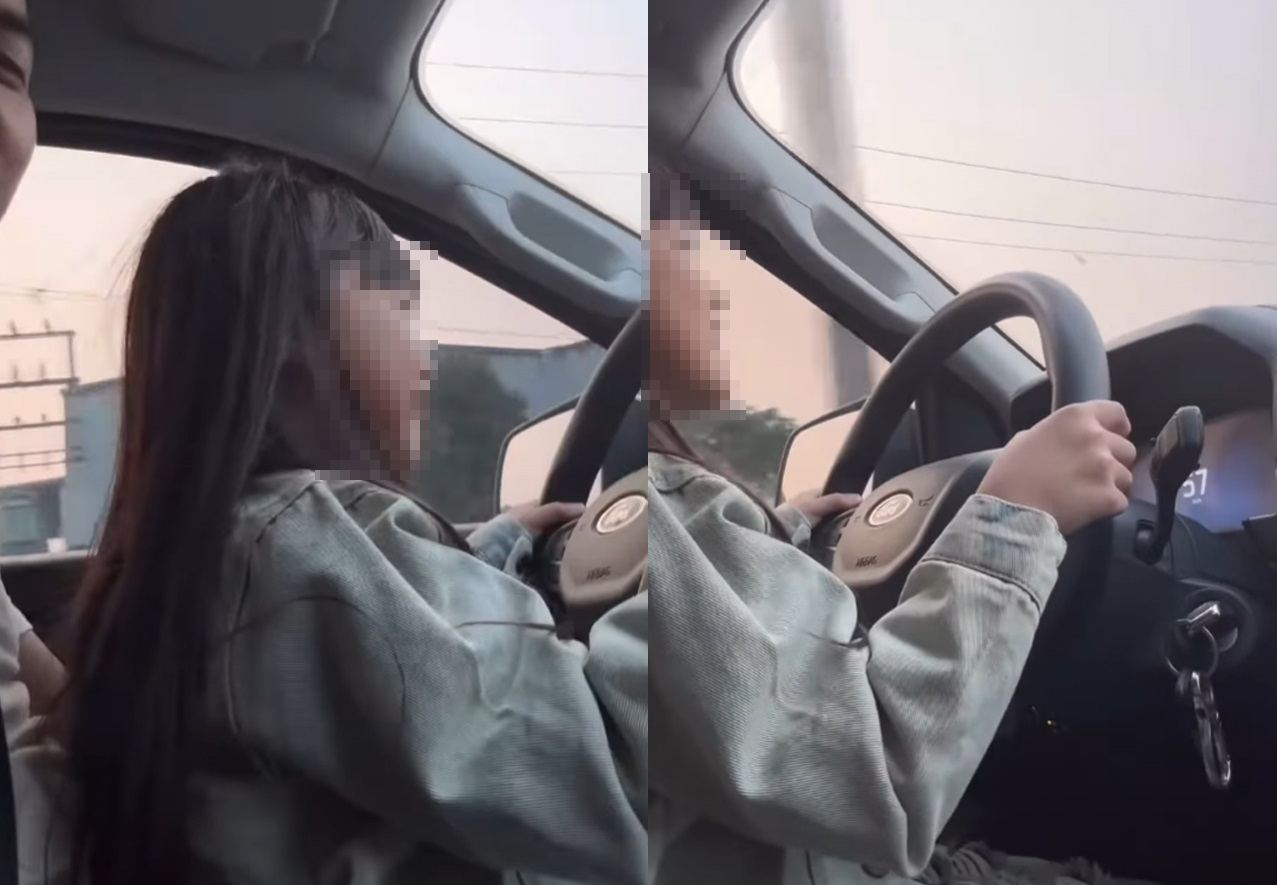 Clip bé gái lái ô tô gây xôn xao MXH ngày 24/3/2025- Ảnh 1.
