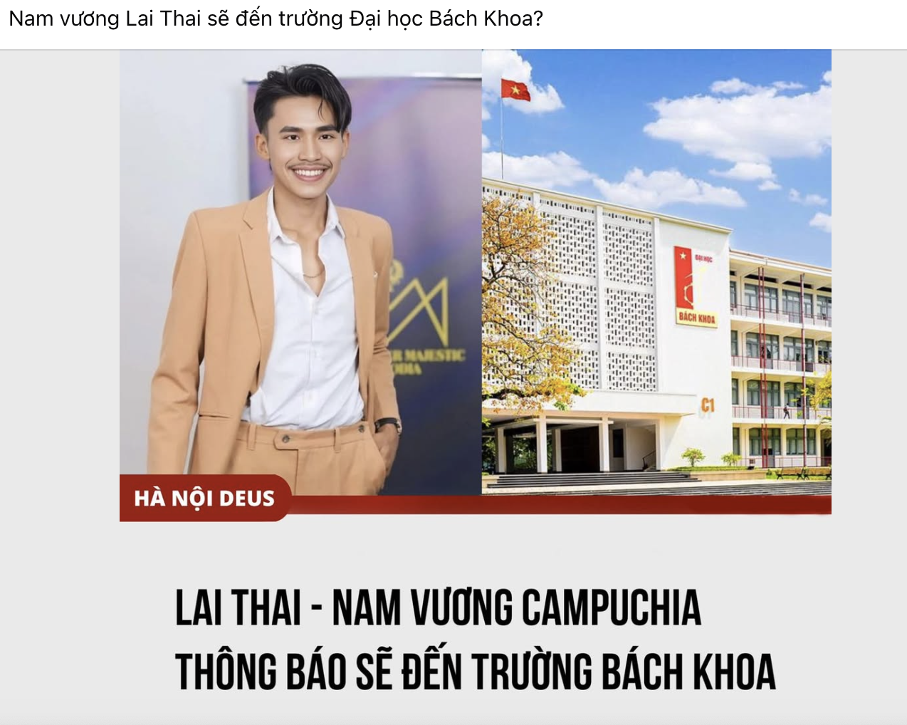 Lai Thai "Nam vương Campuchia" sang Việt Nam,  thực hư thông tin thế nào? - Ảnh 2.