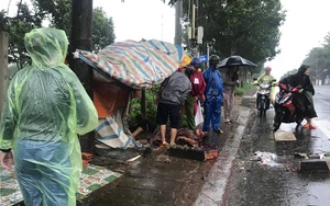 Nạn nhân bị bê tông rơi trúng đầu khi trú bão đã tử vong