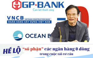 Hé lộ “số phận” các ngân hàng 0 đồng trong cuộc tái cơ cấu