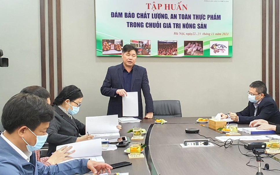 Tập huấn đảm bảo chất lượng, an toàn thực phẩm trong chuỗi giá trị nông sản cho cán bộ khuyến nông