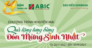 Bảo hiểm Agribank tung “Quà tặng tưng bừng – Đón mừng sinh nhật”   