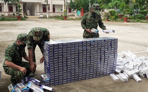 Biên phòng An Giang liên tiếp bắt giữ hàng nghìn gói thuốc lá lậu qua biên giới