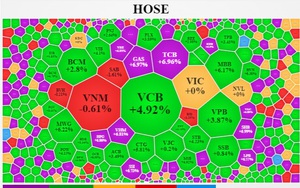 256 mã tím sàn, VN-Index tăng hơn 34 điểm trong phiên, cổ phiếu NVL được "giải cứu"