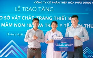 Quảng Ngãi: Hòa Phát Dung Quất tài trợ hơn 5 tỷ đồng nâng cấp trường học, trạm y tế 