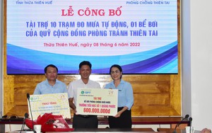 TT-Huế được tài trợ 11 trạm đo mưa tự động phòng chống thiên tai