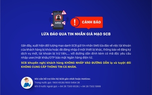 SCB cảnh báo lừa đảo qua tin nhắn giả mạo