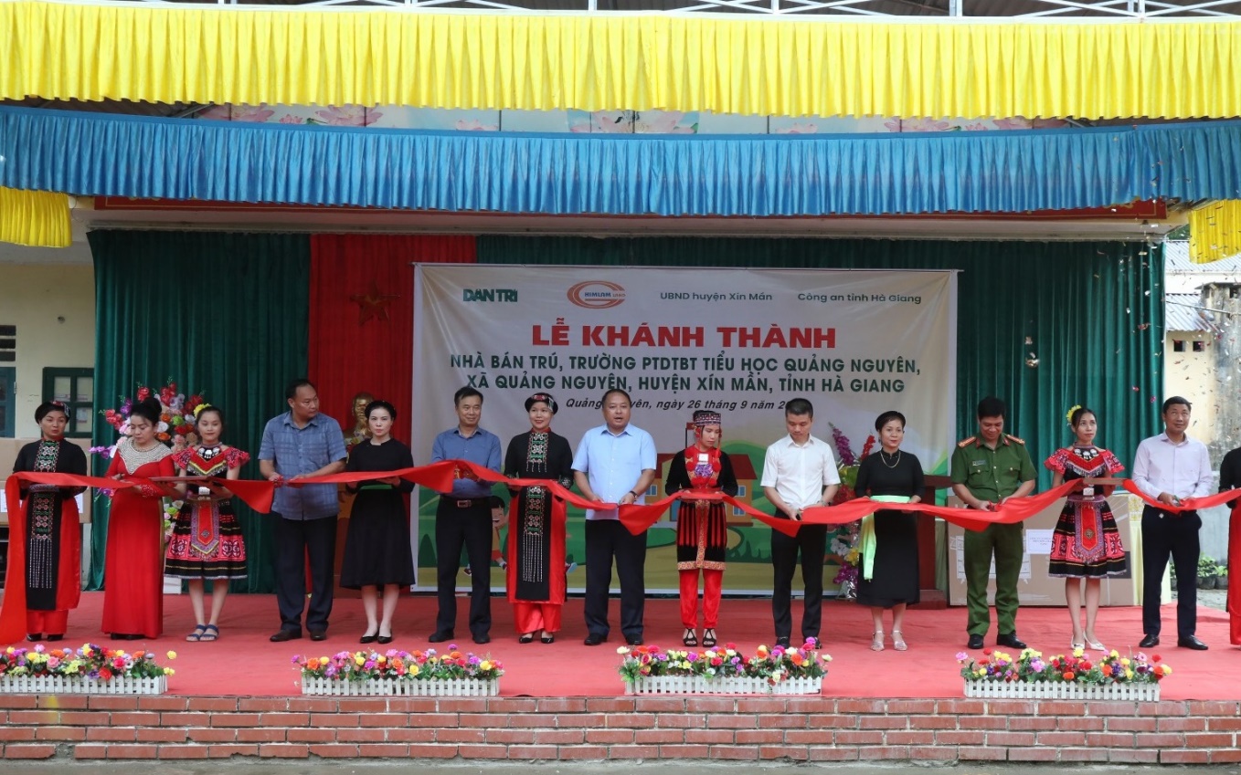 Him Lam khánh thành nhà bán trú cho học sinh vùng cao Hà Giang
