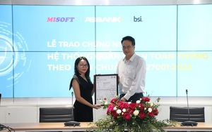 ABBANK là ngân hàng đầu tiên đạt chứng nhận ISO 27001:2022 về An toàn thông tin