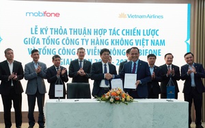 Vietnam Airlines "bắt tay" MobiFone hợp tác chiến lược phát triển bền vững