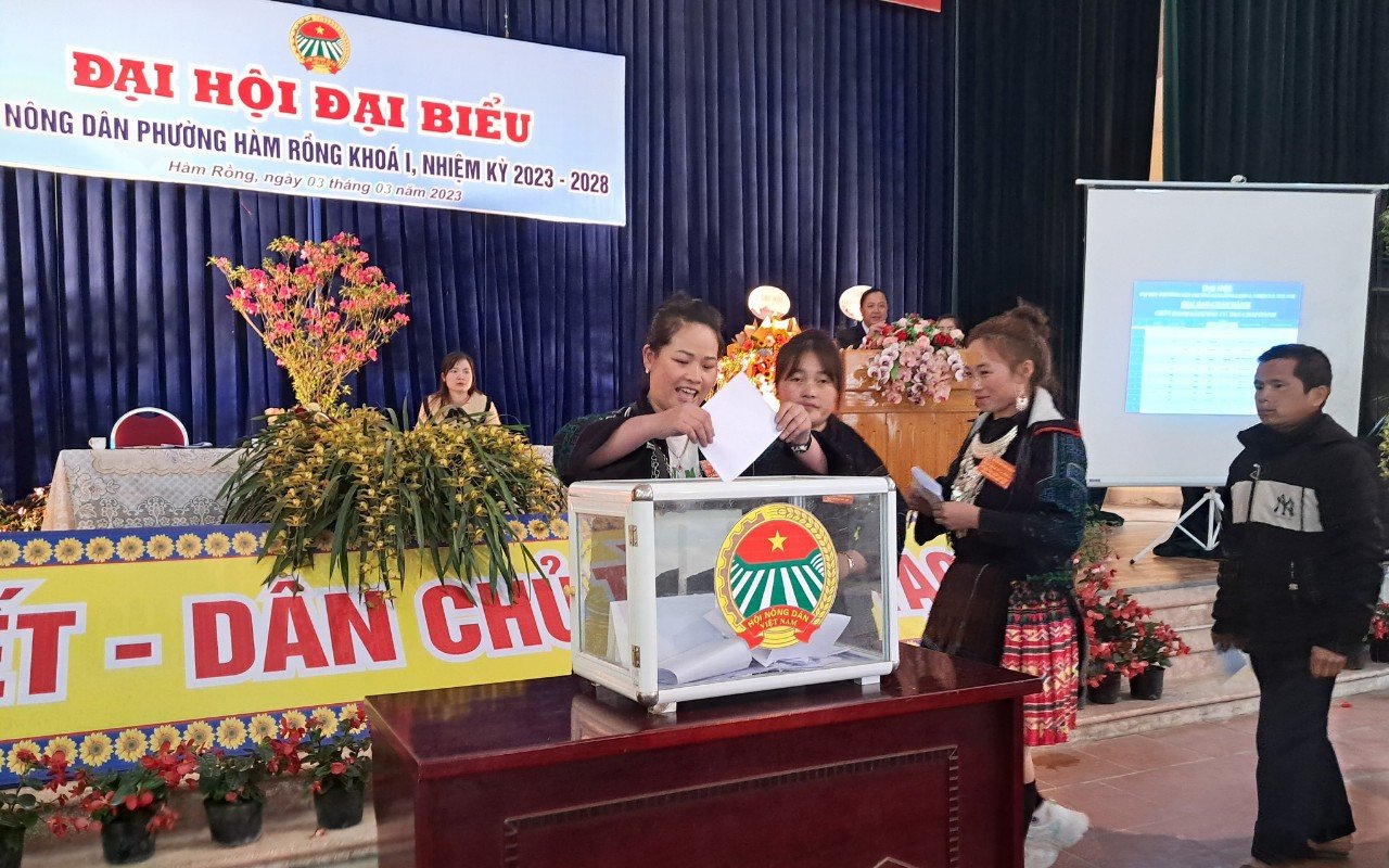 Sa Pa: Tổ chức thành công Đại hội đại biểu Hội Nông dân cấp xã, phường