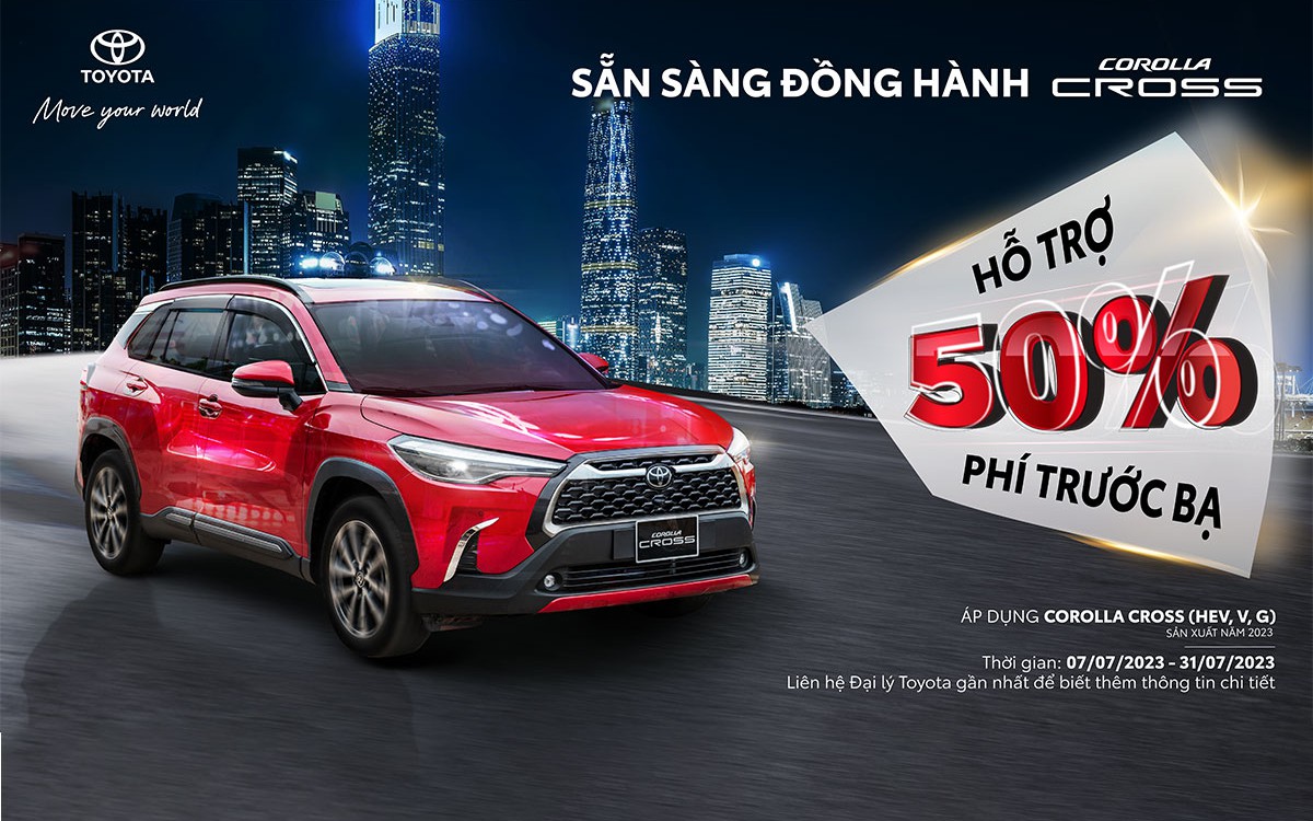 Toyota Corolla Cross và Vios nhận ưu đãi khủng trong tháng 7/2023 