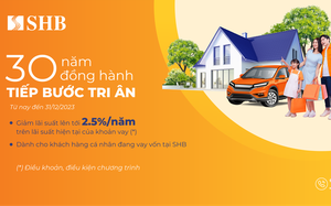 SHB giảm lãi suất cho vay tới 2,5%/năm hỗ trợ khách hàng cá nhân