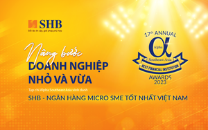 SHB là Ngân hàng Micro SME tốt nhất Việt Nam