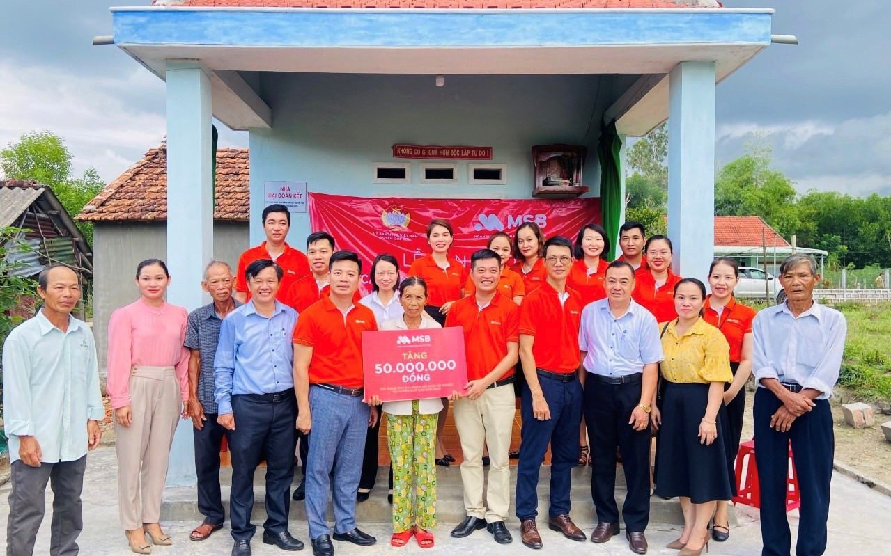 MSB bàn giao 100 căn nhà đại đoàn kết cho hộ nghèo tại Quảng Nam