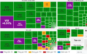 Dòng tiền chảy mạnh vào thị trường, VN-Index tăng 