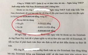 Vụ nợ 8,5 triệu tính lãi thành 8,8 tỷ đồng: Chủ tịch, Tổng Giám đốc Eximbank nhận chỉ đạo 