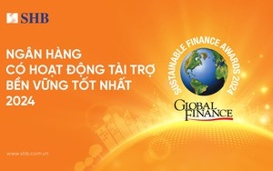 SHB năm thứ hai liên tiếp được vinh danh Ngân hàng có hoạt động Tài trợ Bền vững tốt nhất