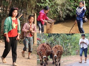 Nghỉ học do dịch virus corona: Học sinh Sơn La bắt cua, cá mưu sinh