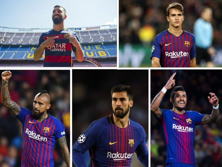 Các tiền vệ không thành công ở Barca