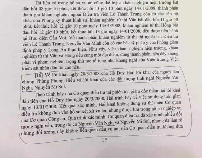 Vụ án Hồ Duy Hải: 12 năm gọi tên “Nguyễn Văn Nghị”, bây giờ... “Nguyễn Hữu Nghị”, tin được không ? - Ảnh 2.