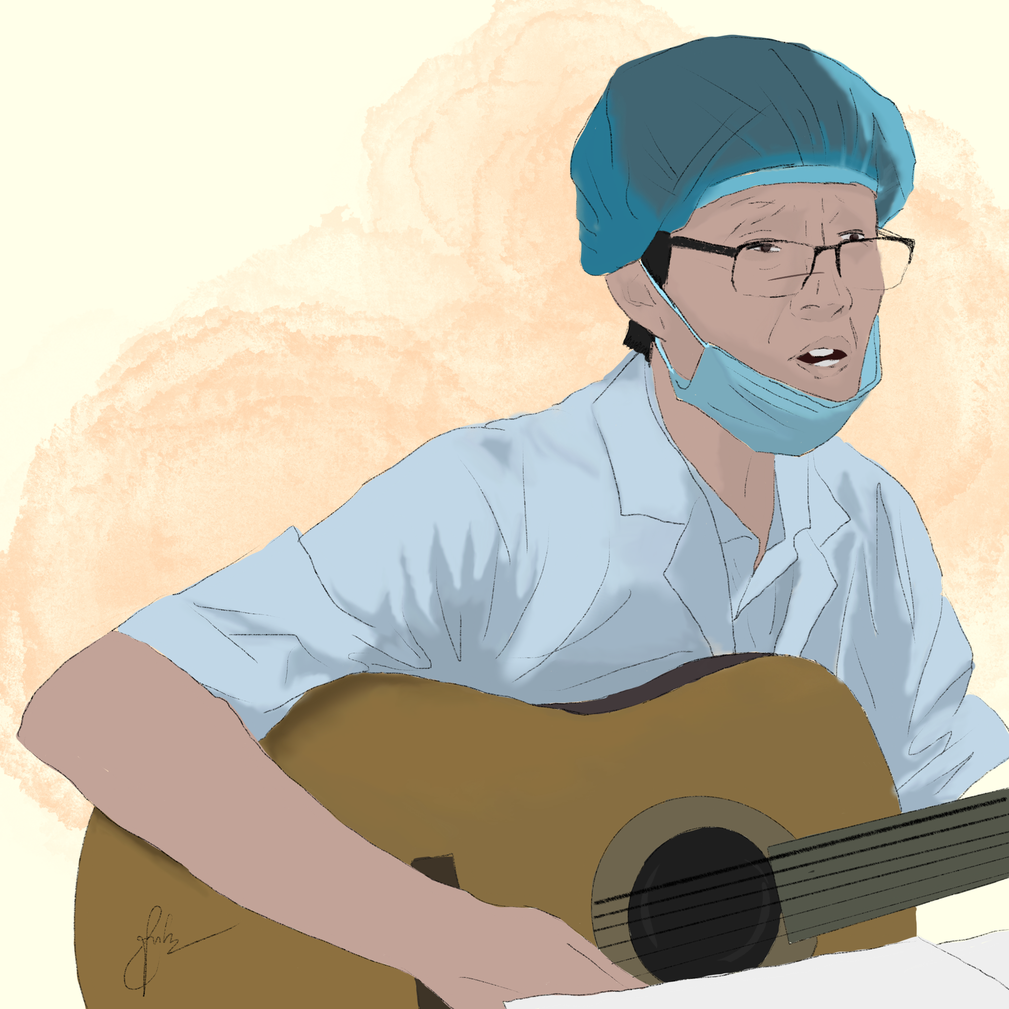 Xúc động bộ tranh những người hùng “áo trắng” chống dịch Covid-19 - Ảnh 9.