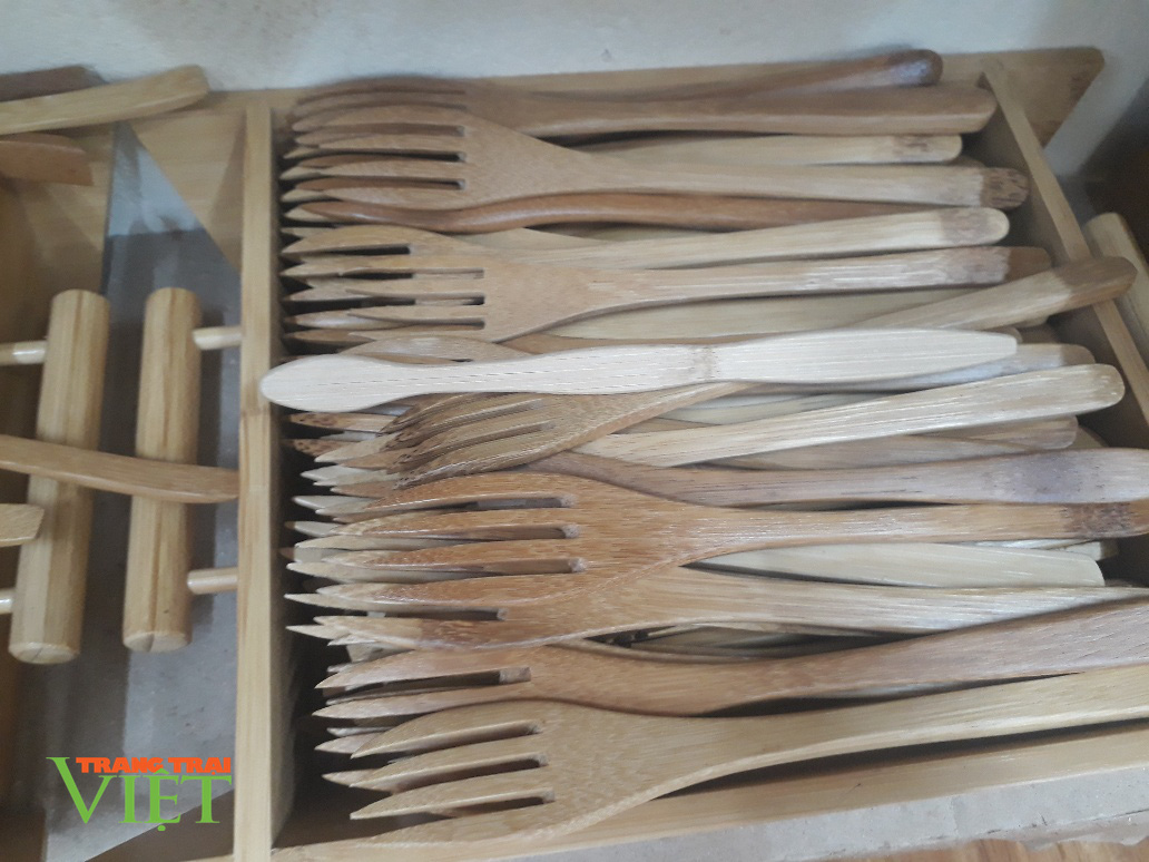 8X Sơn La sản xuất thành công bộ dao dĩa tinh xảo từ tre nứa - Ảnh 2. 8X Sơn La sản xuất thành công bộ dao dĩa tinh xảo từ tre nứa - Ảnh 2.