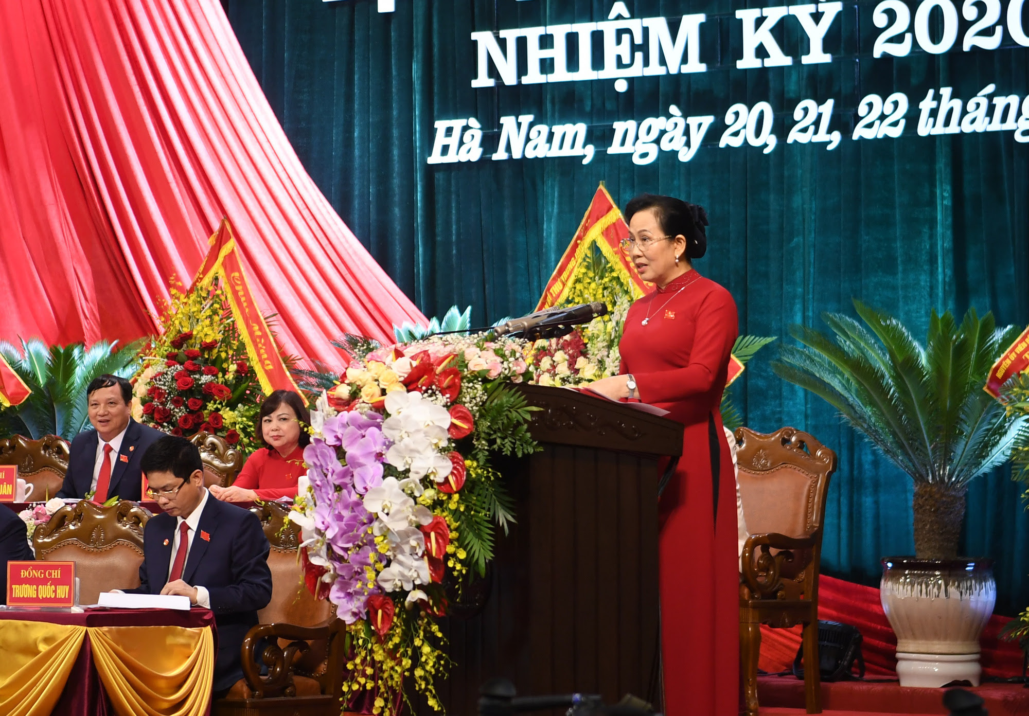 Hà Nam khai mạc Đại hội Đảng bộ cấp tỉnh đầu tiên trong cả nước - Ảnh 3.