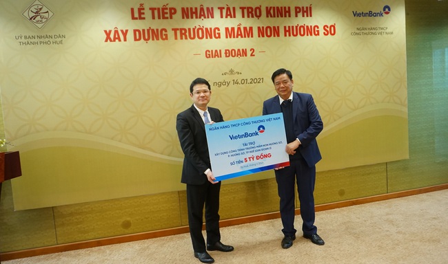 VietinBank tài trợ xây trường mầm non thuộc dự án “di dân lịch sử” ở Huế    - Ảnh 1.