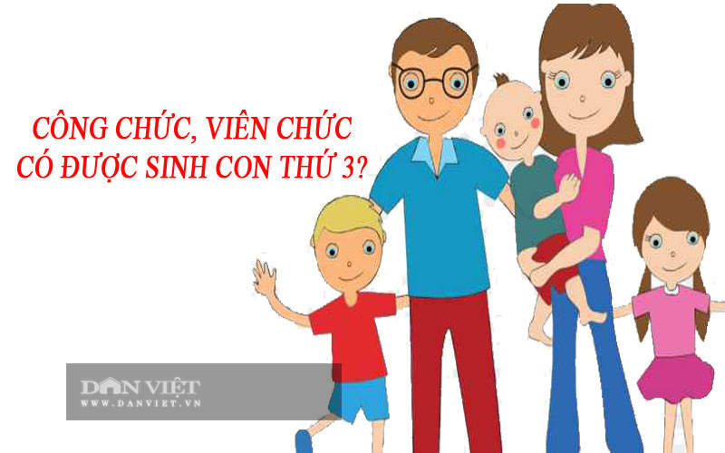 Việc công chức viên chức sinh con thứ 3