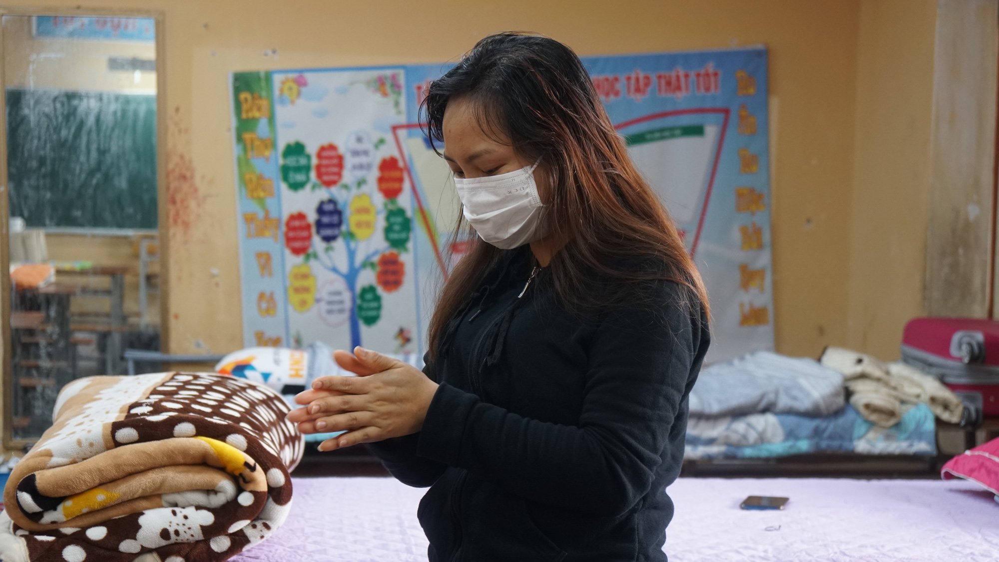 Hải Dương: Cận cảnh cuộc sống trong khu cách ly của cô và trò Trường THCS Sao Đỏ, Chí Linh - Ảnh 1.