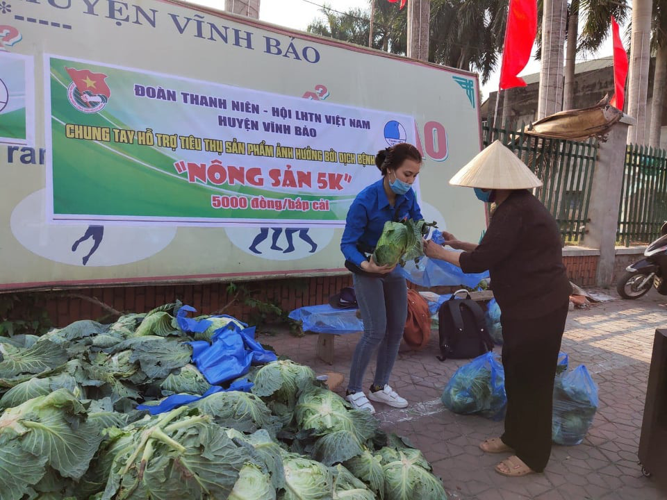 Lan tỏa phong trào “giải cứu” nông sản cho nông dân nhiều huyện tại Hải Phòng - Ảnh 1.