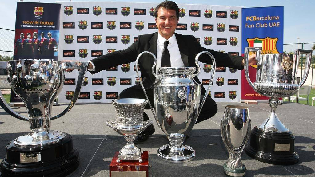 Joan Laporta từng nhiều lần giúp Barcelona thống trị La Liga và châu Âu.