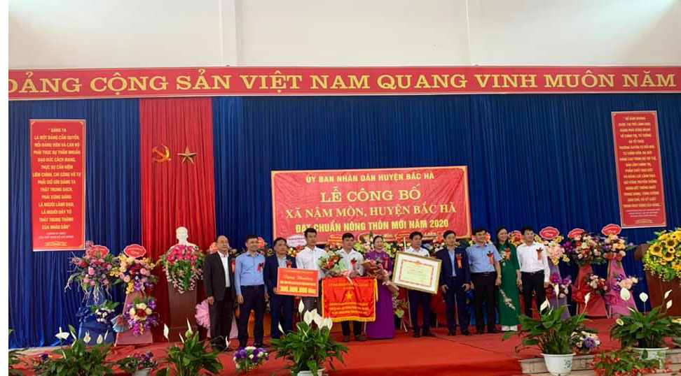 Lào Cai: Xã Nậm Mòn đạt chuẩn nông thôn mới  - Ảnh 1.